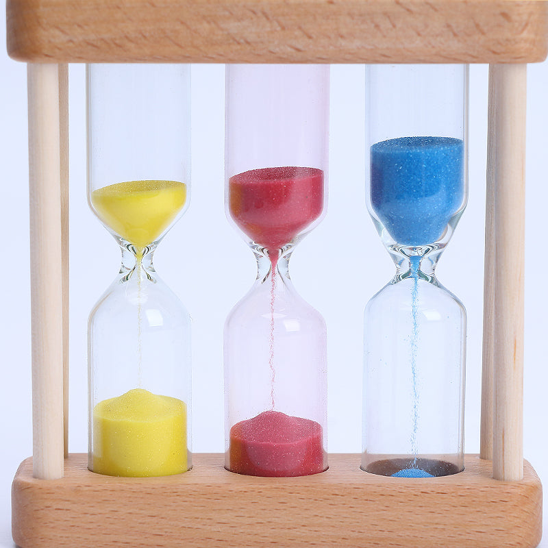 1/3/5 Minutes Wooden Frame Sand Clock